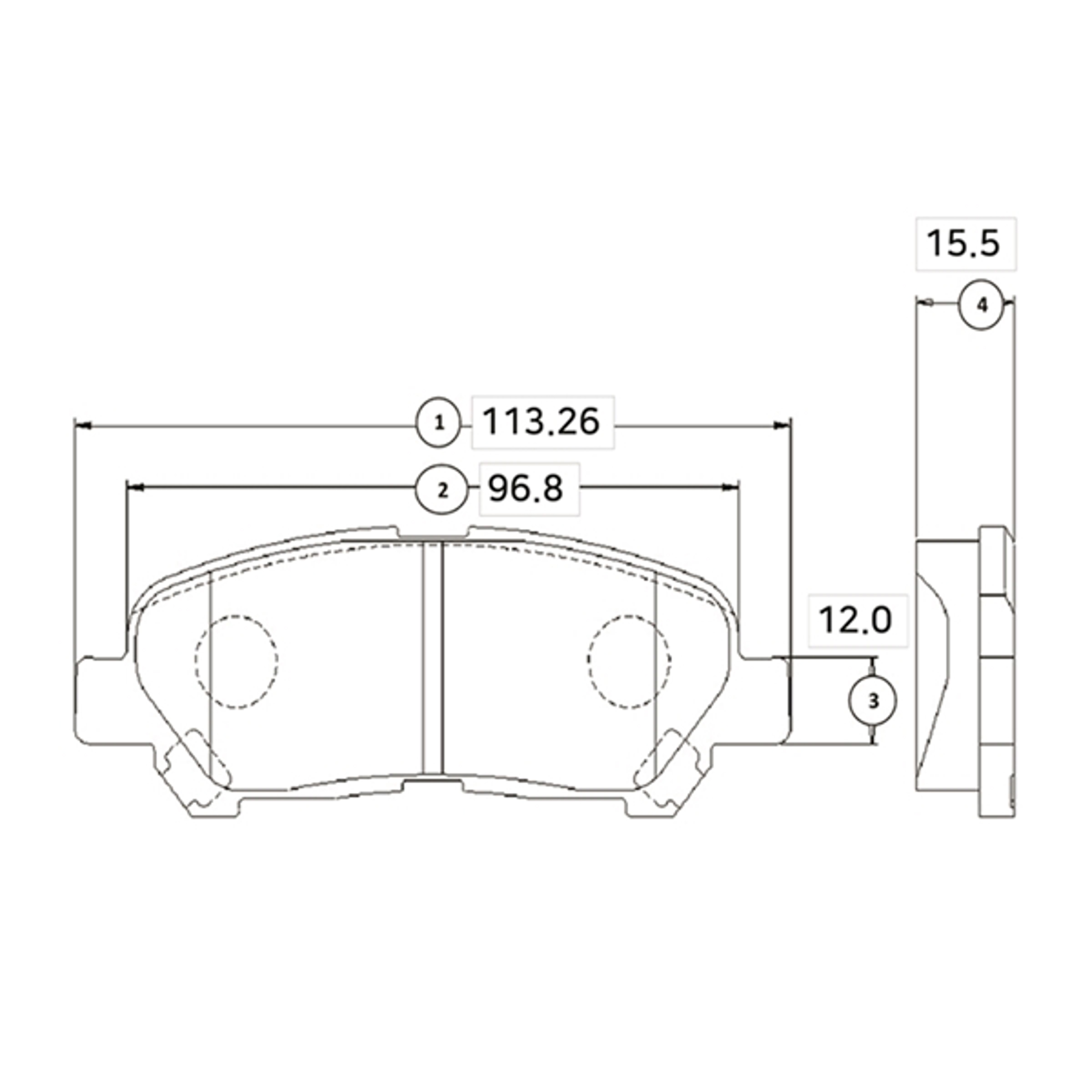 CTR gk1083 - Колодки тормозные дисковые, комплект