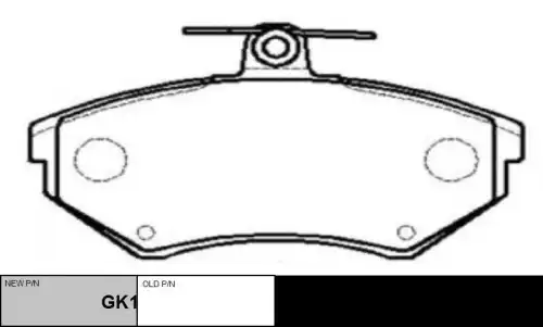CTR gk1288 - Колодки тормозные дисковые, комплект