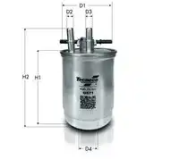 TECNECO gs71 - Фильтр топливный FORD: FIESTA IV (JA, JB) 180 00-02, FIESTA Автофургон / микроавтобус (J5, J3) 180 00-03, FIESTA Фургон/хетчбэк (JV) 180 00-03, FOCUS I (DAW, DBW) 180