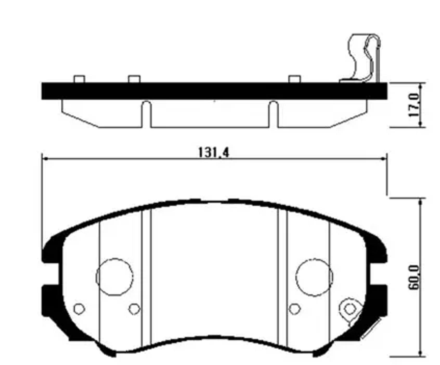 HSB hp0009 - Колодки тормозные дисковые передн HYUNDAI: SONATA 01-09, TUCSON 04-09, TIBURON 04-08 \ KIA: MAGENTIS 03-09, MAGENTIS 01-09, SPORTAGE 04-09