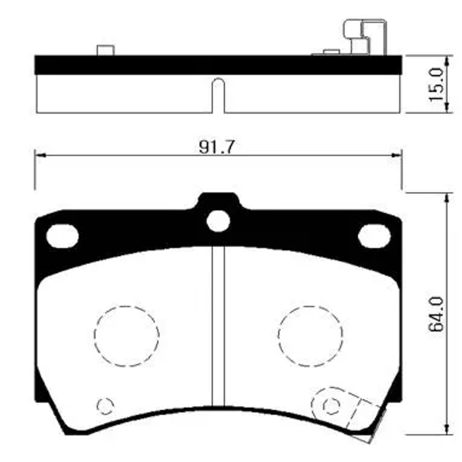 HSB hp1002 - Колодки тормозные дисковые передн MAZDA: 121 90-96, 323 89-98, DEMIO 98- \ KIA: RIO 00-05