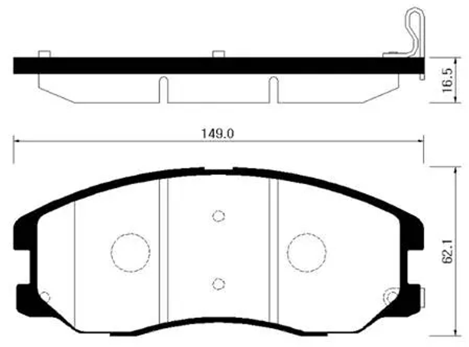 HSB hp2017 - Колодки тормозные дисковые передн CHEVROLET: CAPTIVA 06-09 \ OPEL: ANTARA 06-09