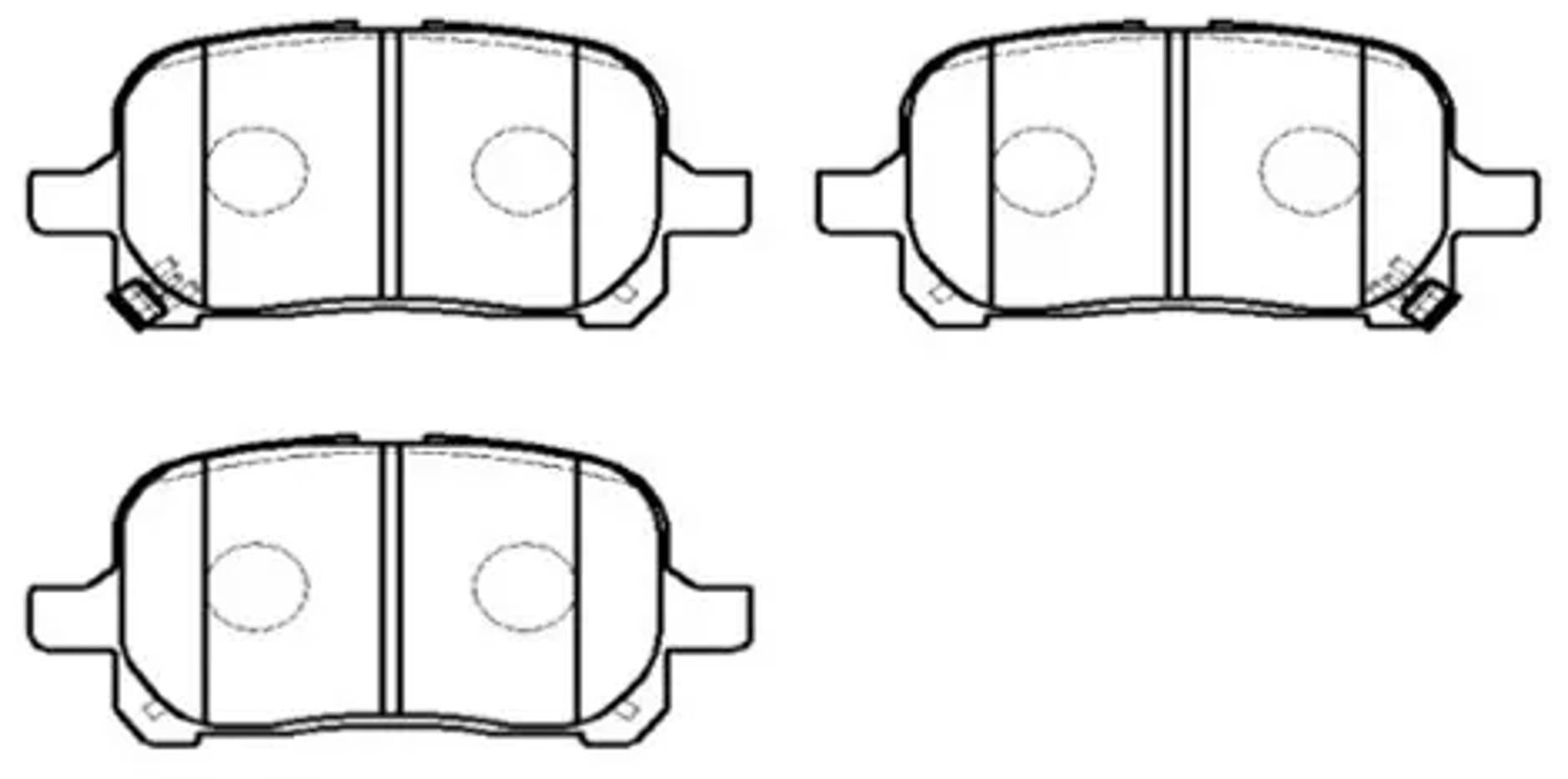 HSB hp5005 - Колодки тормозные дисковые передн LEXUS: ES300 96-02, RX300 99-02 \ TOYOTA: AVALON 98-05, CAMRY 96-01, PREVIA 00-, SOLARA 99-03