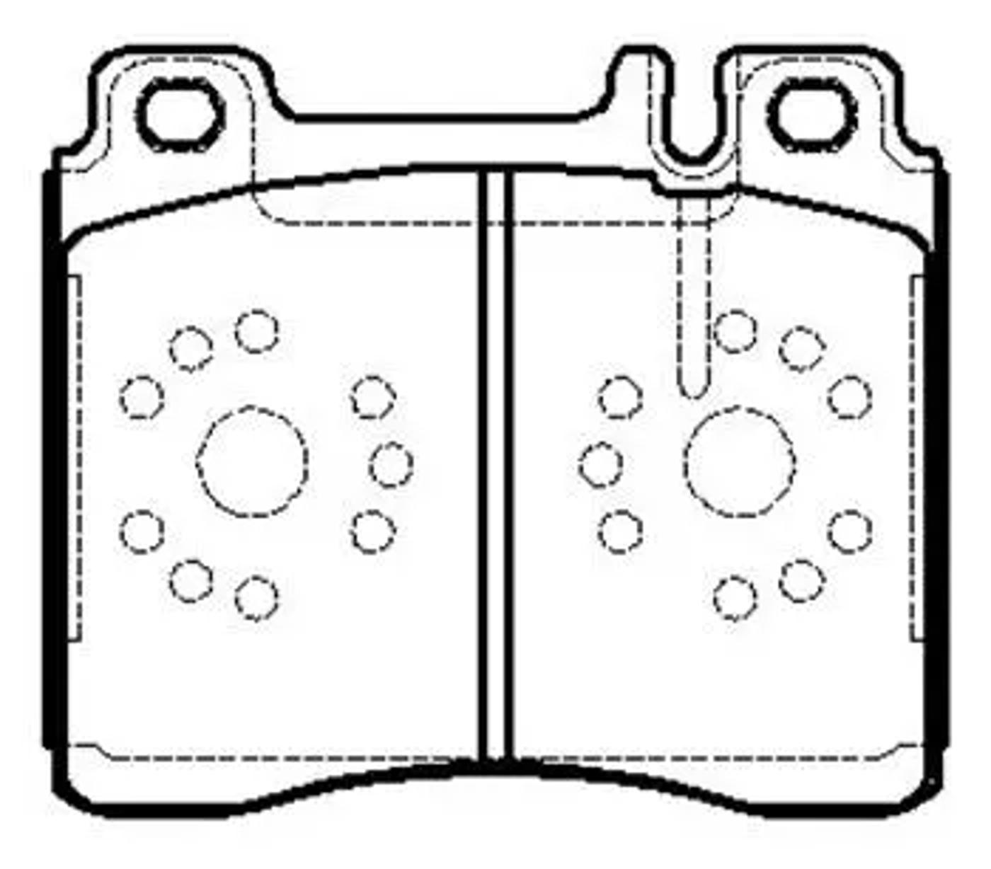 HSB hp5028 - Колодки тормозные дисковые BENZ W140, C140