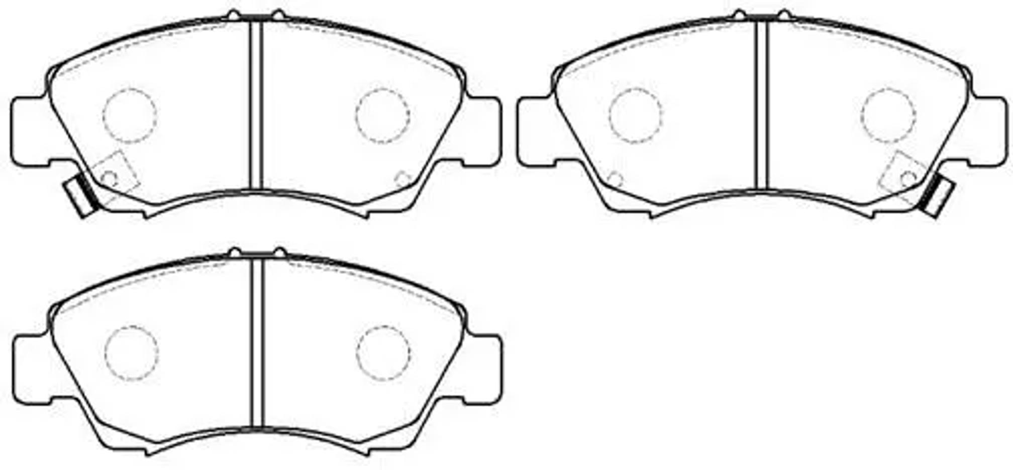 HSB hp5040 - Колодки тормозные дисковые передн HONDA: JAZZ 02-