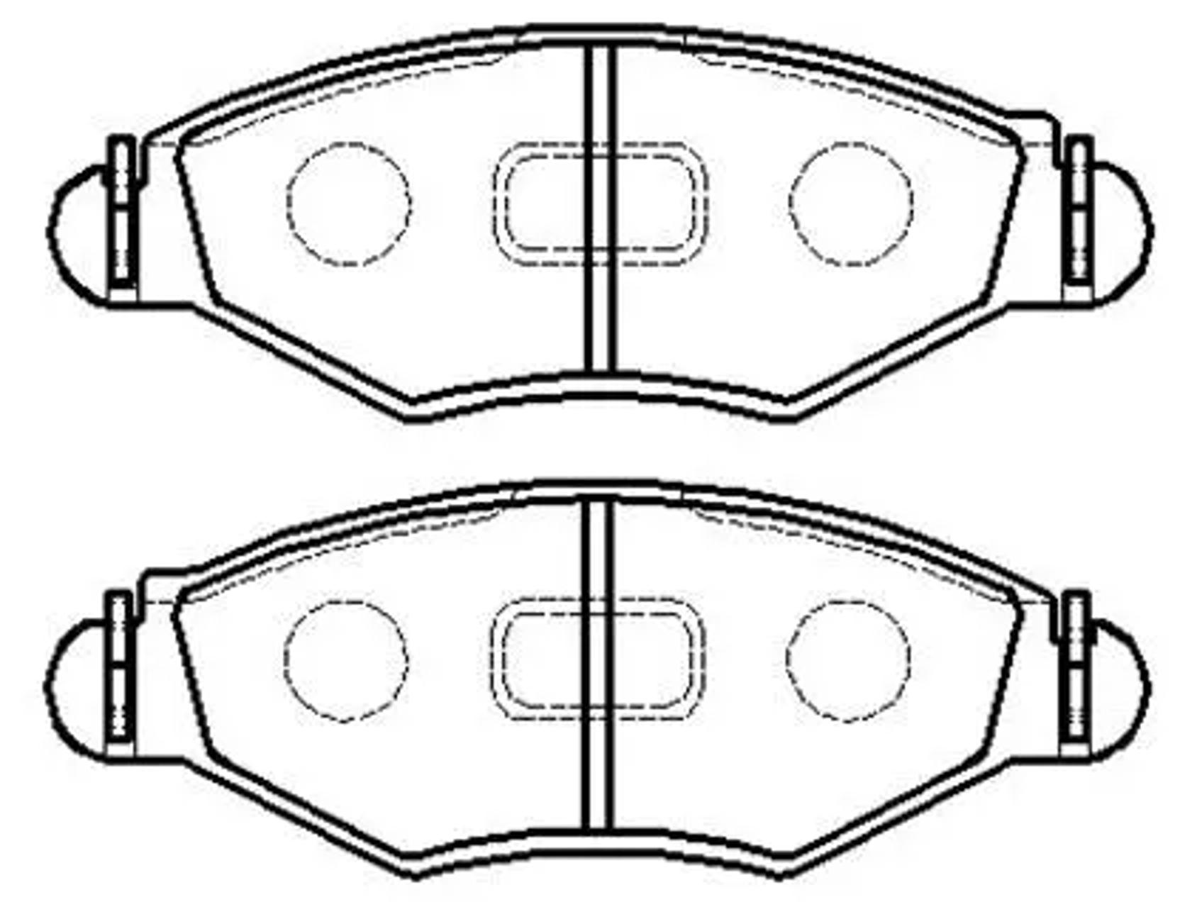 HSB hp5047 - Колодки тормозные дисковые PEUGEOT: 206