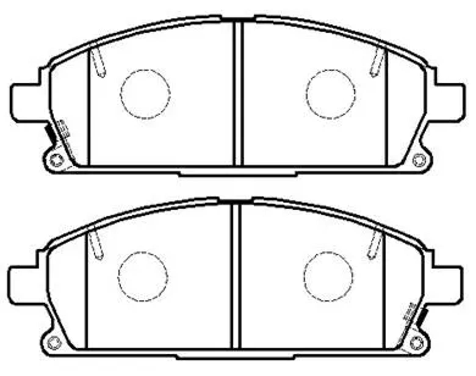 HSB hp5079 - Колодки тормозные дисковые передн ACURA: MDX 03-06 NISSAN: X-TRAIL 01-07