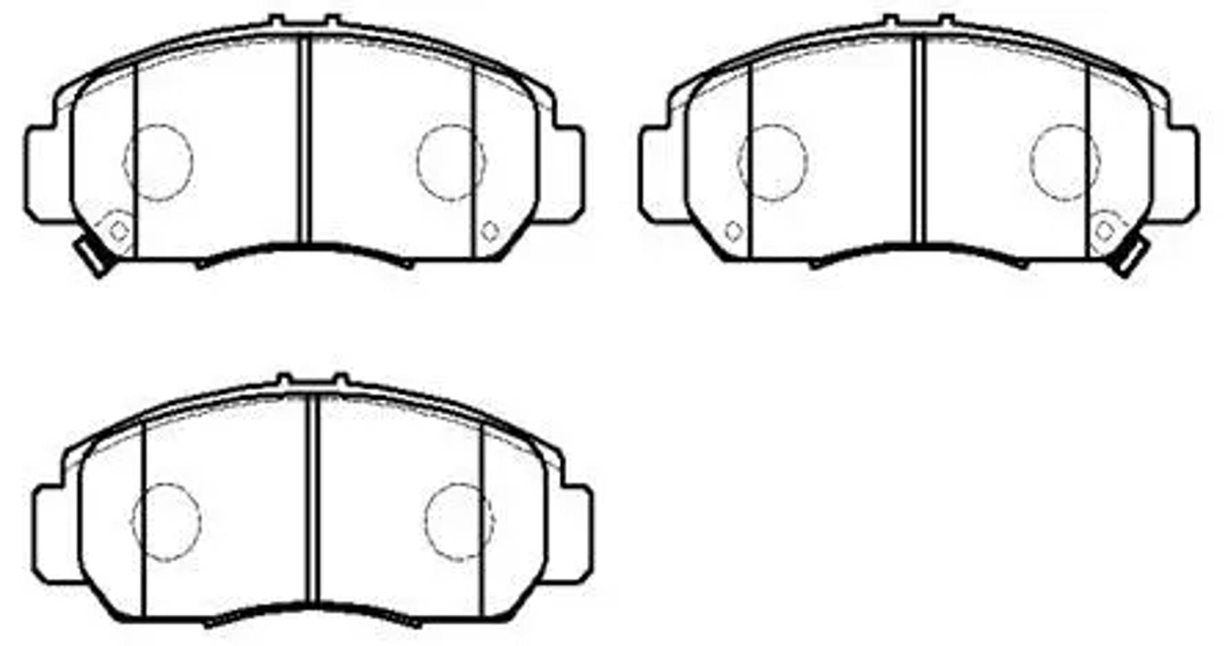 HSB hp5085 - Колодки тормозные дисковые передн ACURA: TSX 04-10 \ HONDA: CIVIC VI 05-05, CIVIC VII 05-, STREAM 01-