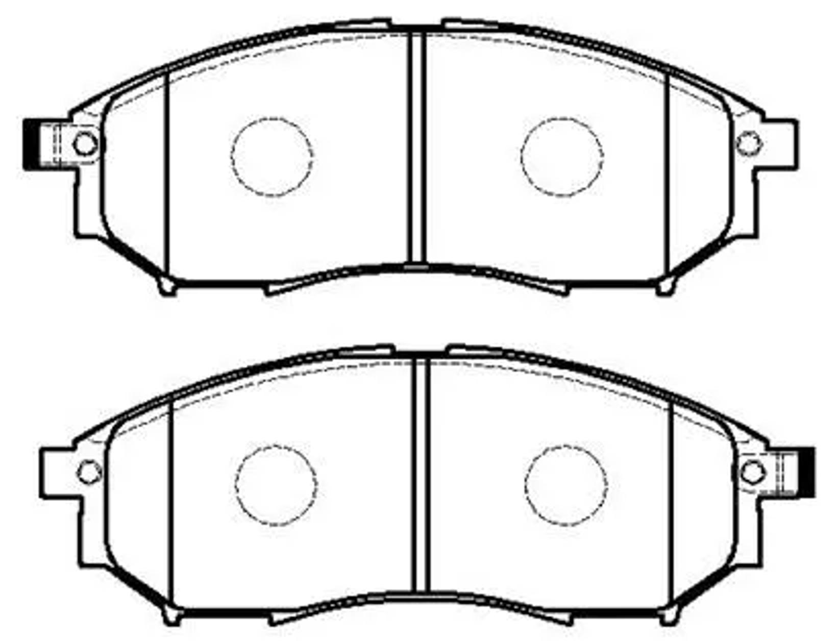 HSB hp5095 - Колодки тормозные дисковые передн NISSAN: 350Z 06-09, MURANO 05-, PATHFINDER 05- \ INFINITI: FX35 05-09, FX45 05-08, G35 05-08, M35 06-07, M45 06-07, Q45 02-06