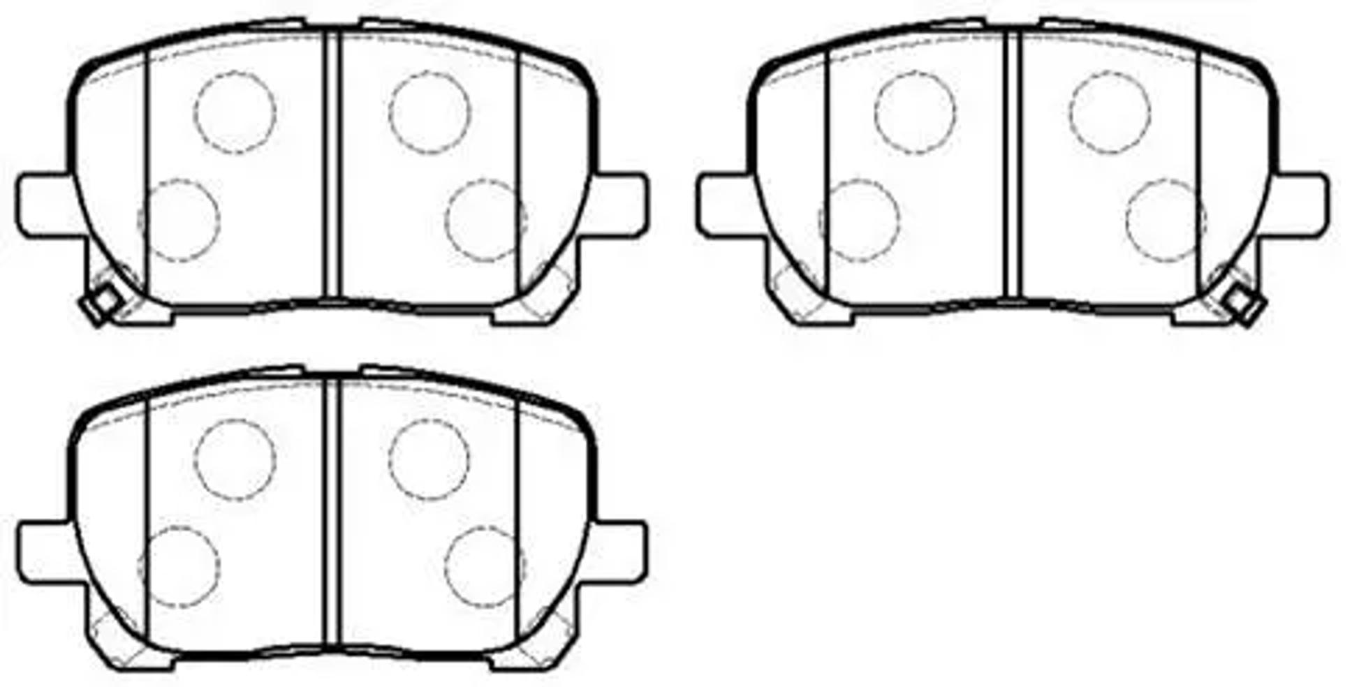 HSB hp5097 - Колодки тормозные дисковые TOYOTA: COROLLA 03- \ MATRIX 03- \ 04-03 PONTIAC