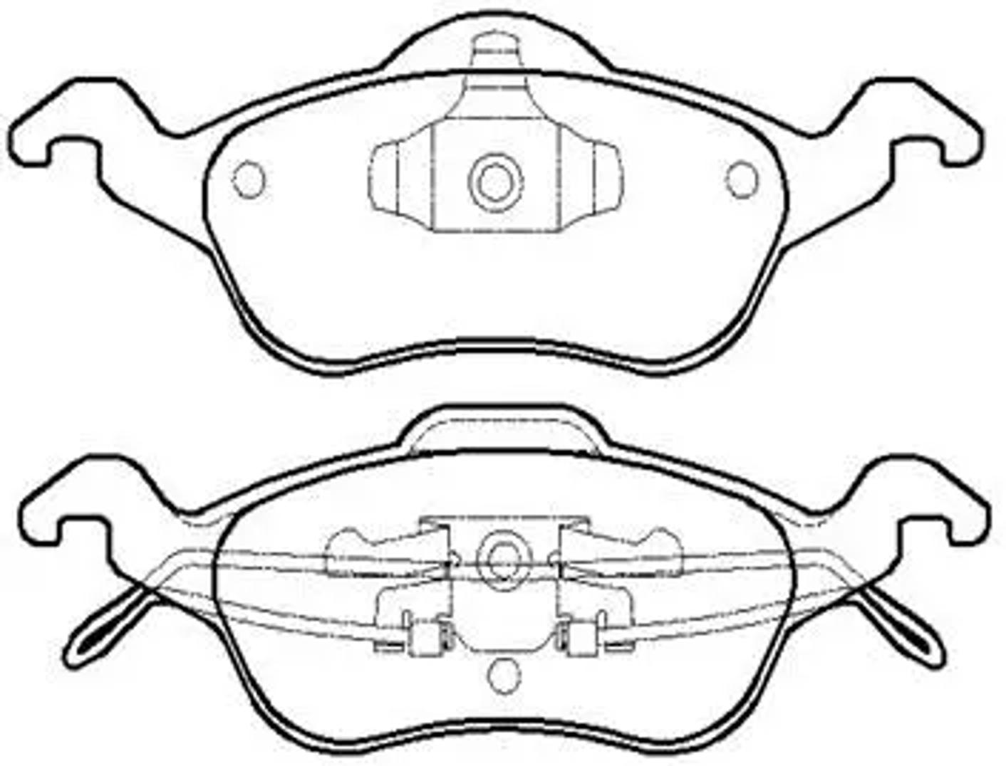 HSB hp5120 - Колодки тормозные дисковые FORD: FOCUS 98-