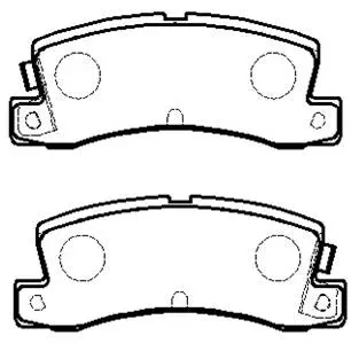HSB hp5121 - Колодки тормозные дисковые CHEVROLET: NOVA 85- \ TOYOTA: COROLLA COUPE (AE92) \ FX16 (AE82) 86-