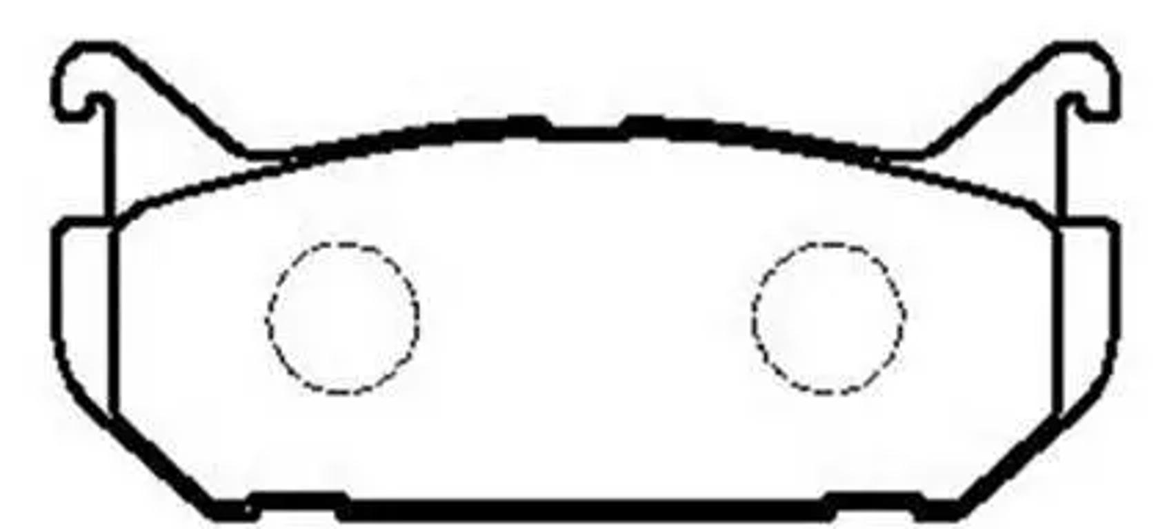 HSB hp5125 - Колодки тормозные дисковые MAZDA: 626, MX-6 93- \ FORD: Probe 94-