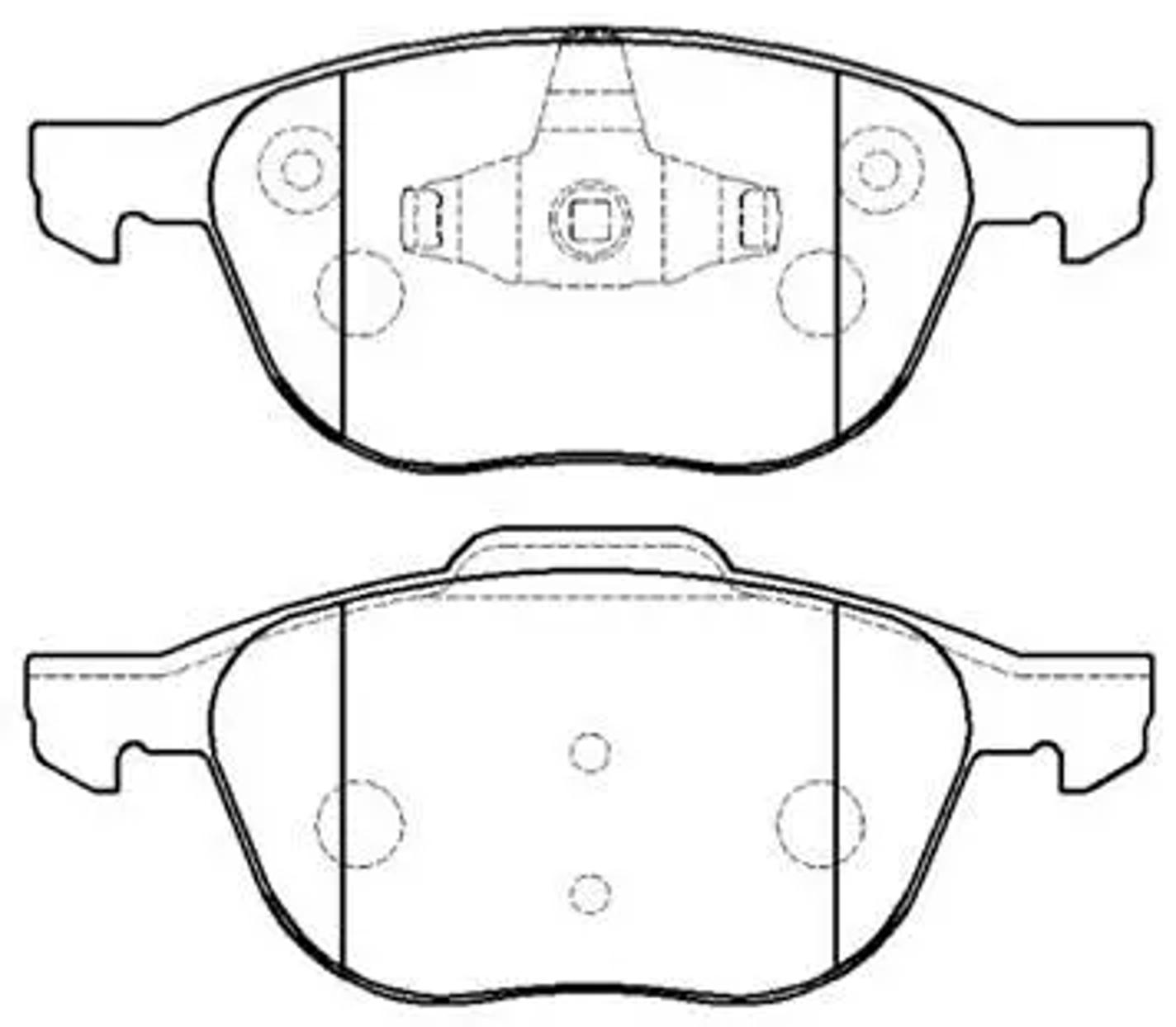 HSB hp5143 - Колодки тормозные дисковые передн FORD: FOCUS C-MAX 03-07, FOCUS 04-07 \ MAZDA: 3 03-09, 5 05-07 \ VOLVO: C30 06-08, C70 06-09, S40 04-08, V50 04-08