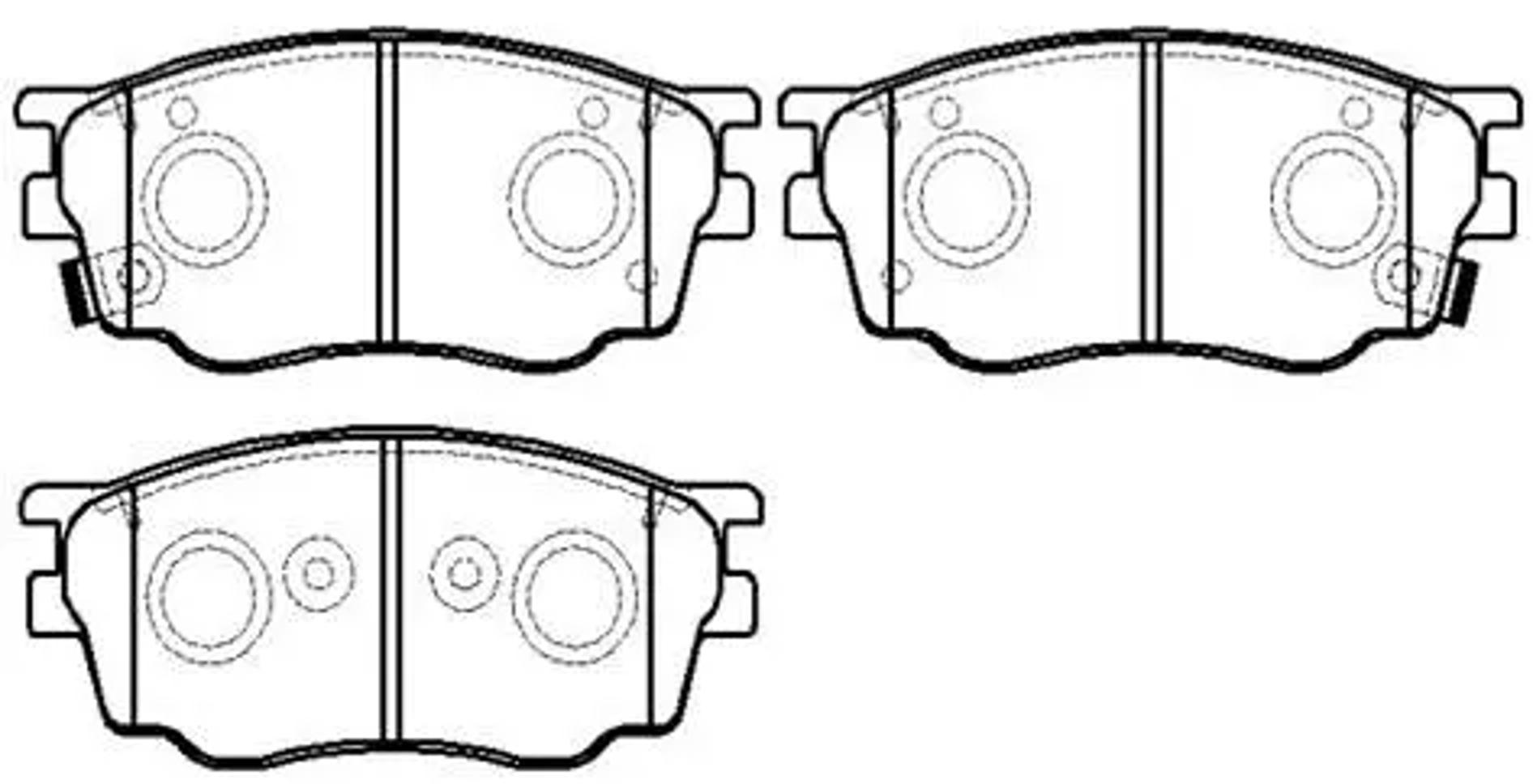 HSB hp5144 - Колодки тормозные дисковые MAZDA: 6 02-