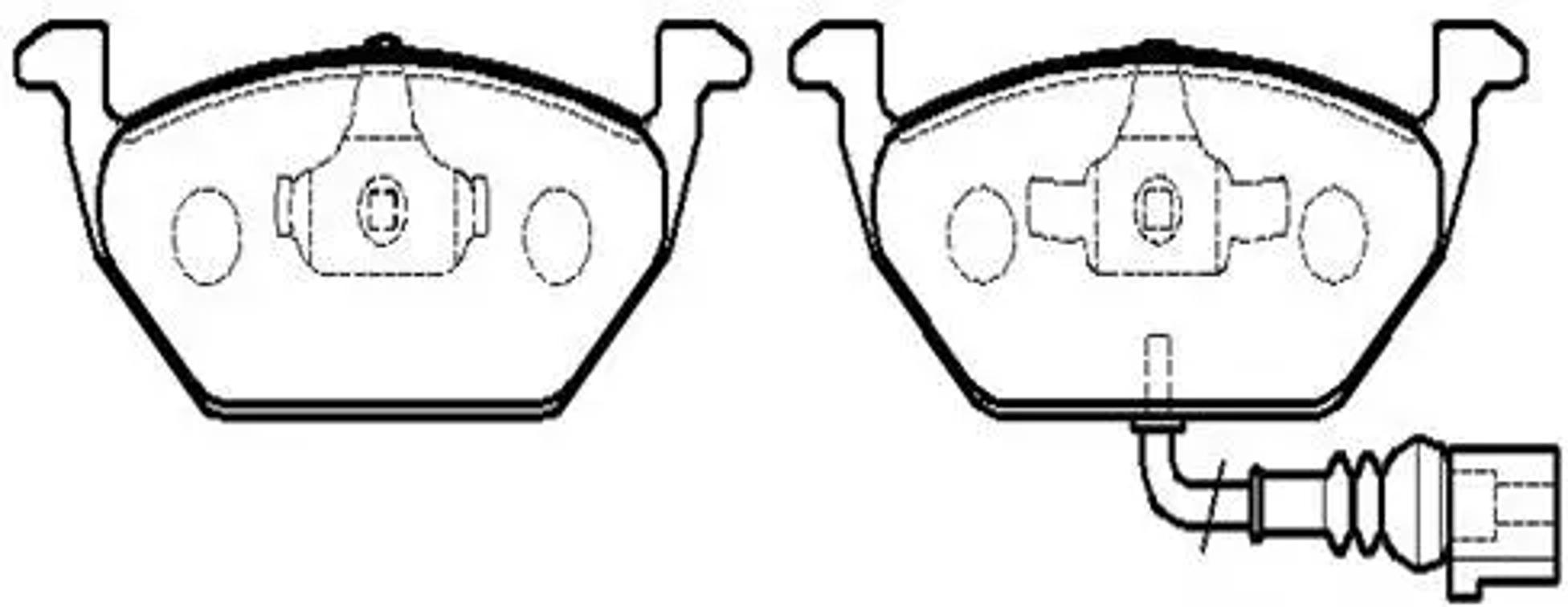 HSB hp5149 - Колодки тормозные дисковые SKODA: OCTAVIA 1.6CC \ VW: GOLF 1.4CC, NEW BEETLE2.0