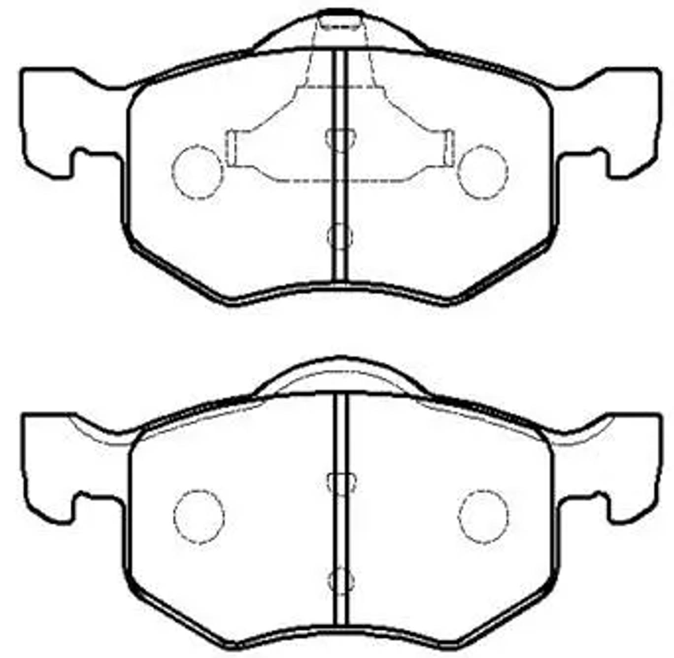 HSB hp5155 - Колодки тормозные дисковые передн FORD: MAVERICK 01 - \ MAZDA: TRIBUTE 00 -