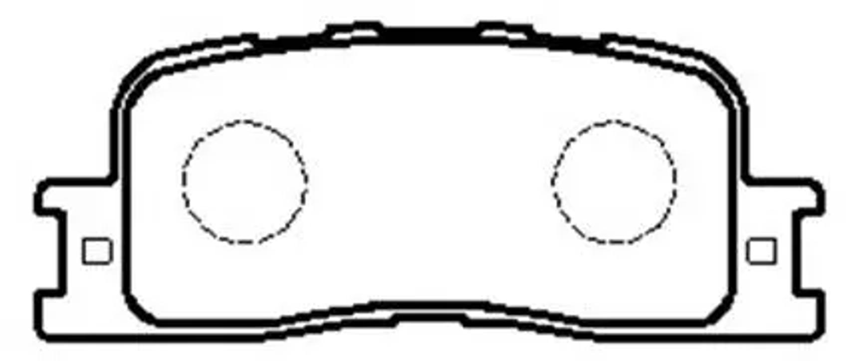 HSB hp5161 - Колодки тормозные дисковые задн TOYOTA: CAMRY (EUROPA) 01-05