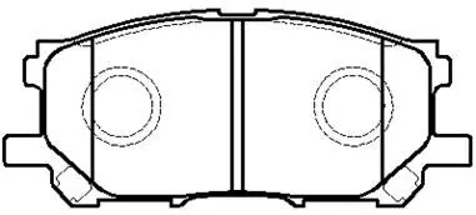 HSB hp5166 - Колодки тормозные дисковые передн LEXUS: RX 03 -