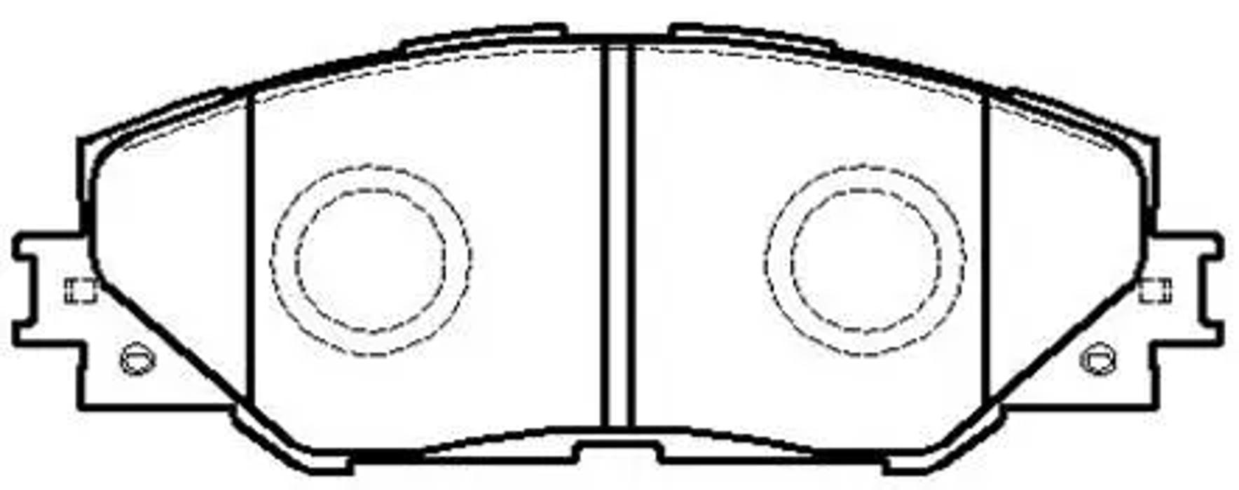 HSB hp5177 - Колодки тормозные дисковые передн TOYOTA: RAV 4 III 05 -