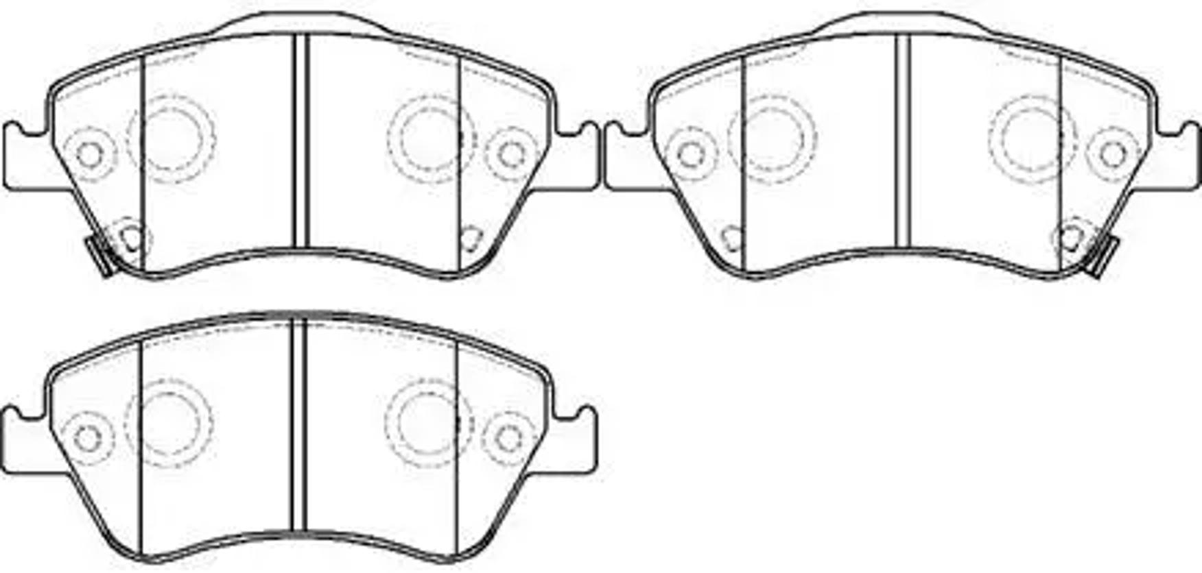 HSB hp5182 - Колодки тормозные дисковые TOYOTA: COROLLA 2009 AFRICAN