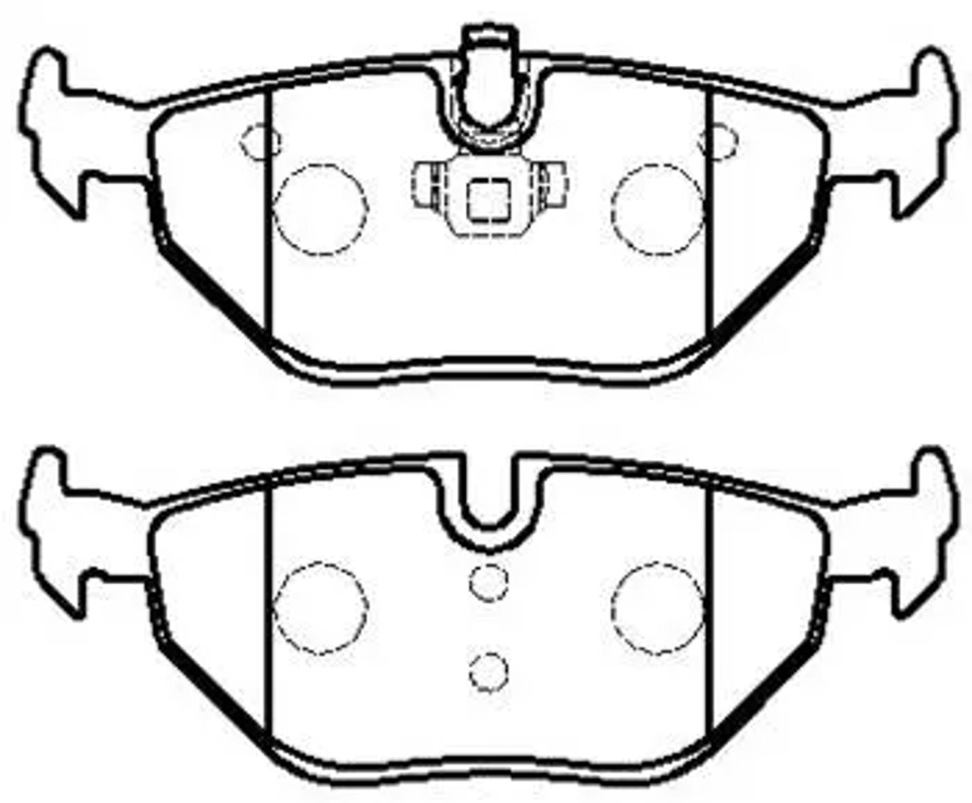 HSB hp5184 - Колодки тормозные дисковые BMW: Serie 3 (E46), Z4 (Roadster) 03.3- \ ROVER 75 99.2- \ SAAB: 9-5 2.0LPT LINEAR, 2.3TS AERO