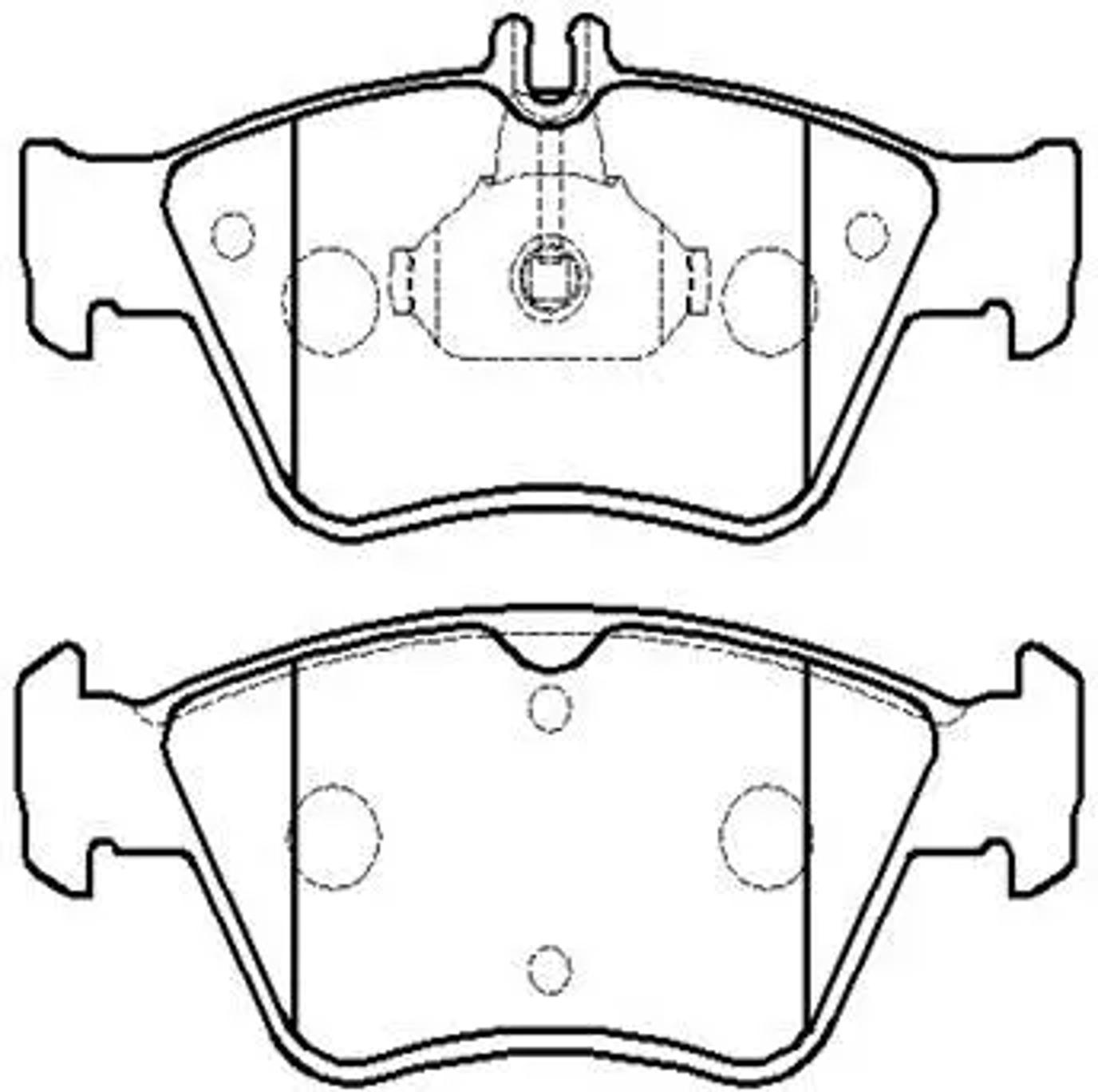 HSB hp5195 - Колодки тормозные дисковые BENZ (W210) E-SERIES 96-