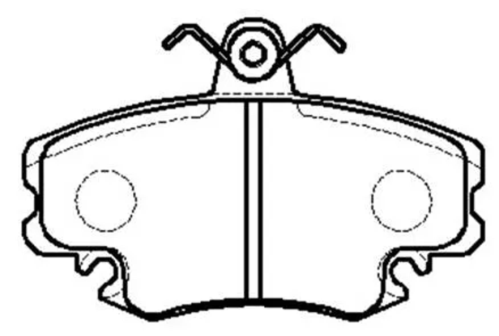HSB hp5197 - Колодки тормозные дисковые передн DACIA: LOGAN 04- \ RENAULT: CLIO 90-98, MEGANE 95-02, TWINGO 93-05