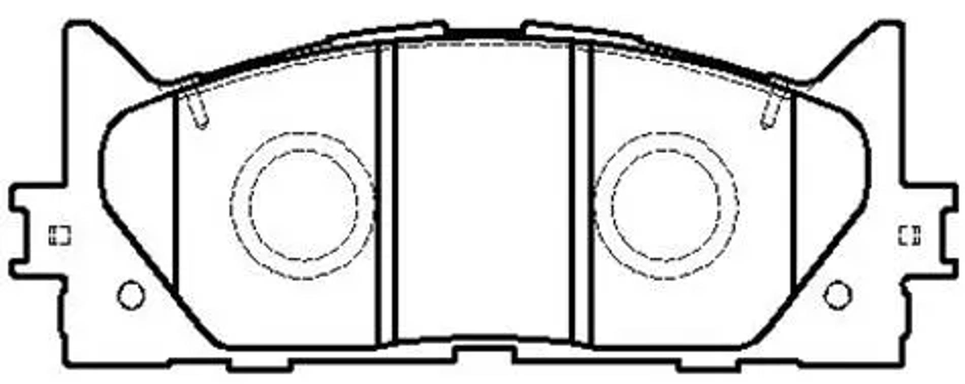 HSB hp5242 - Колодки тормозные дисковые передн TOYOTA:CAMRY седан 01.06-