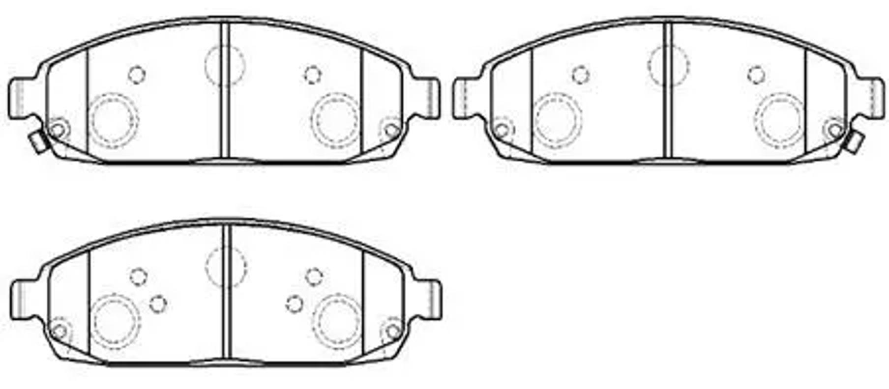 HSB hp5258 - Колодки тормозные дисковые JEEP: GrandCherokee 2.7, 3.0