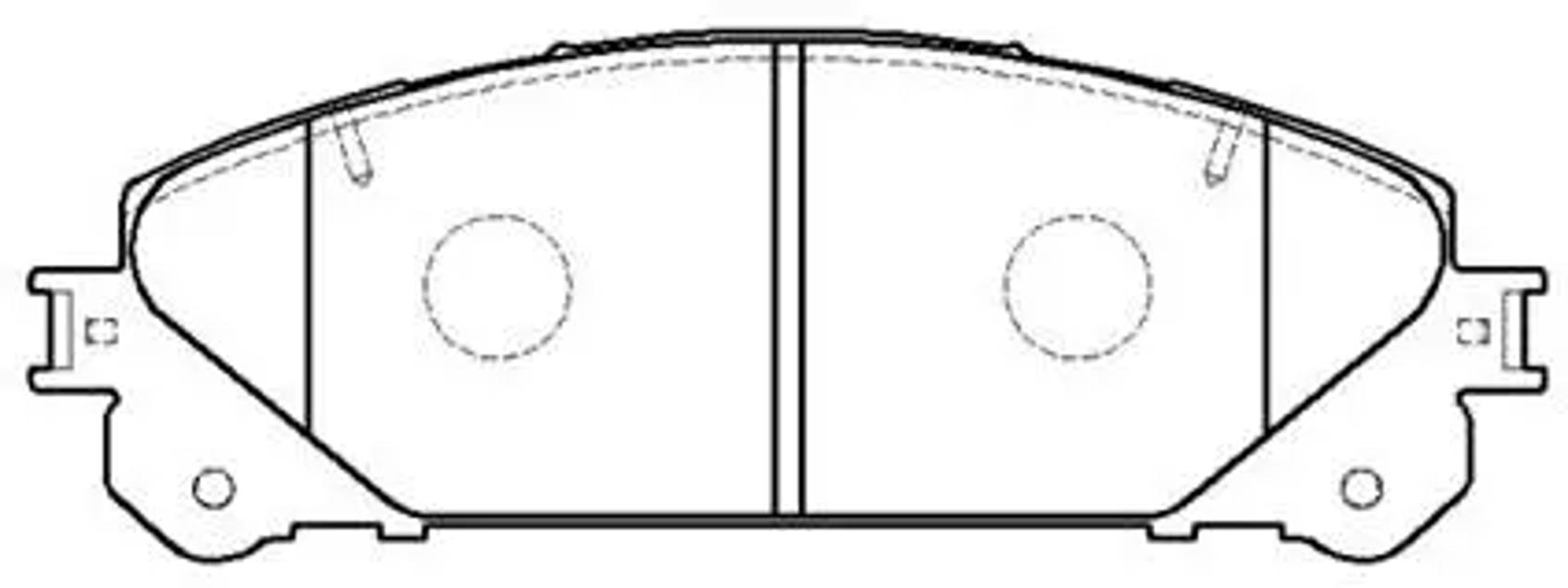 HSB hp5264 - Колодки тормозные дисковые передн LEXUS: RX 10-, NX 14- \ TOYOTA: HIGHLANDER 08-, SIENNA 10-
