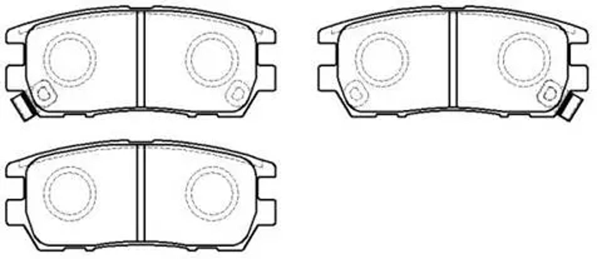 HSB hp8307 - Колодки тормозные дисковые MITSUBISHI: PAJERO, MONTERO 91.10-