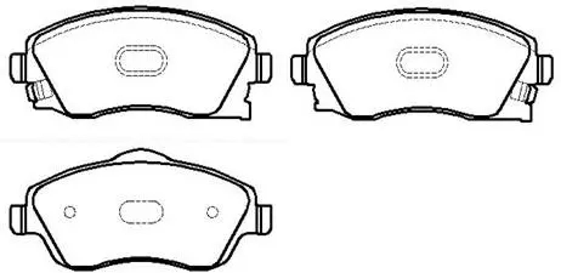 HSB hp8377 - Колодки тормозные дисковые OPEL: CORSA 00-