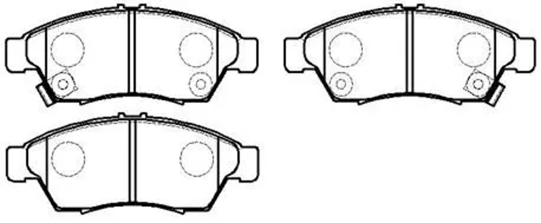 HSB hp8442 - Колодки тормозные дисковые SUZUKI: AERIO SX 06-