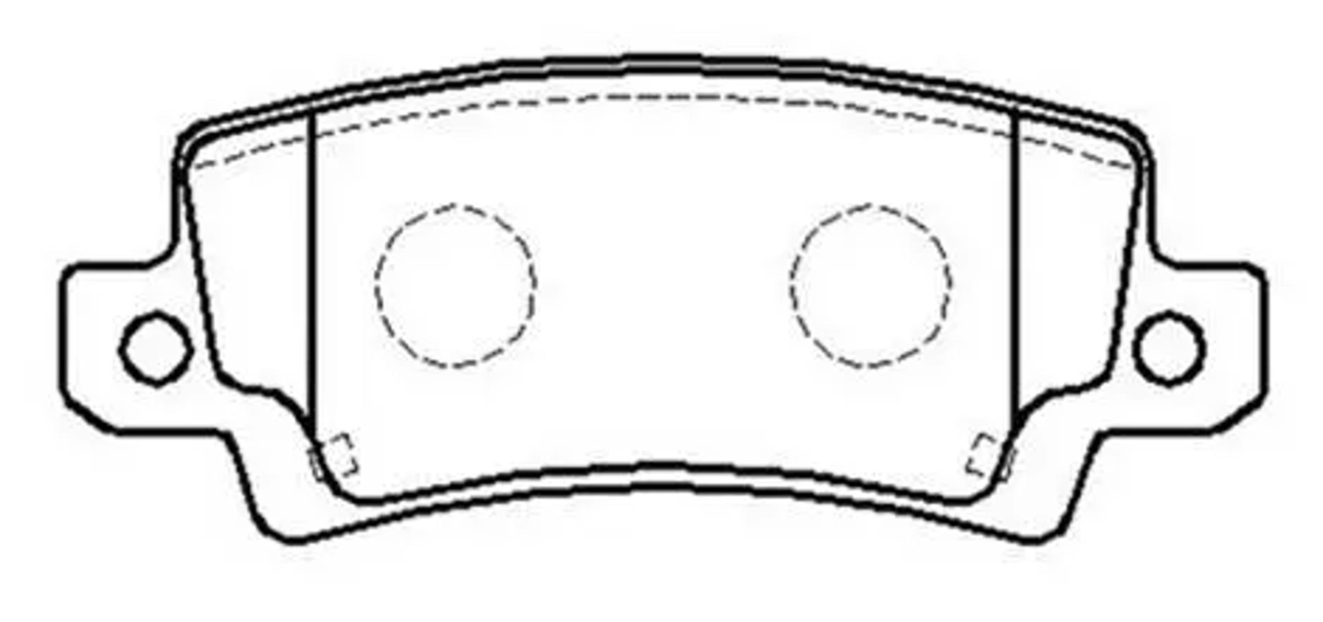 HSB hp8475 - Колодки тормозные дисковые задн TOYOTA: COROLLA 01 - , COROLLA седан 02 - , COROLLA универсал 01 -