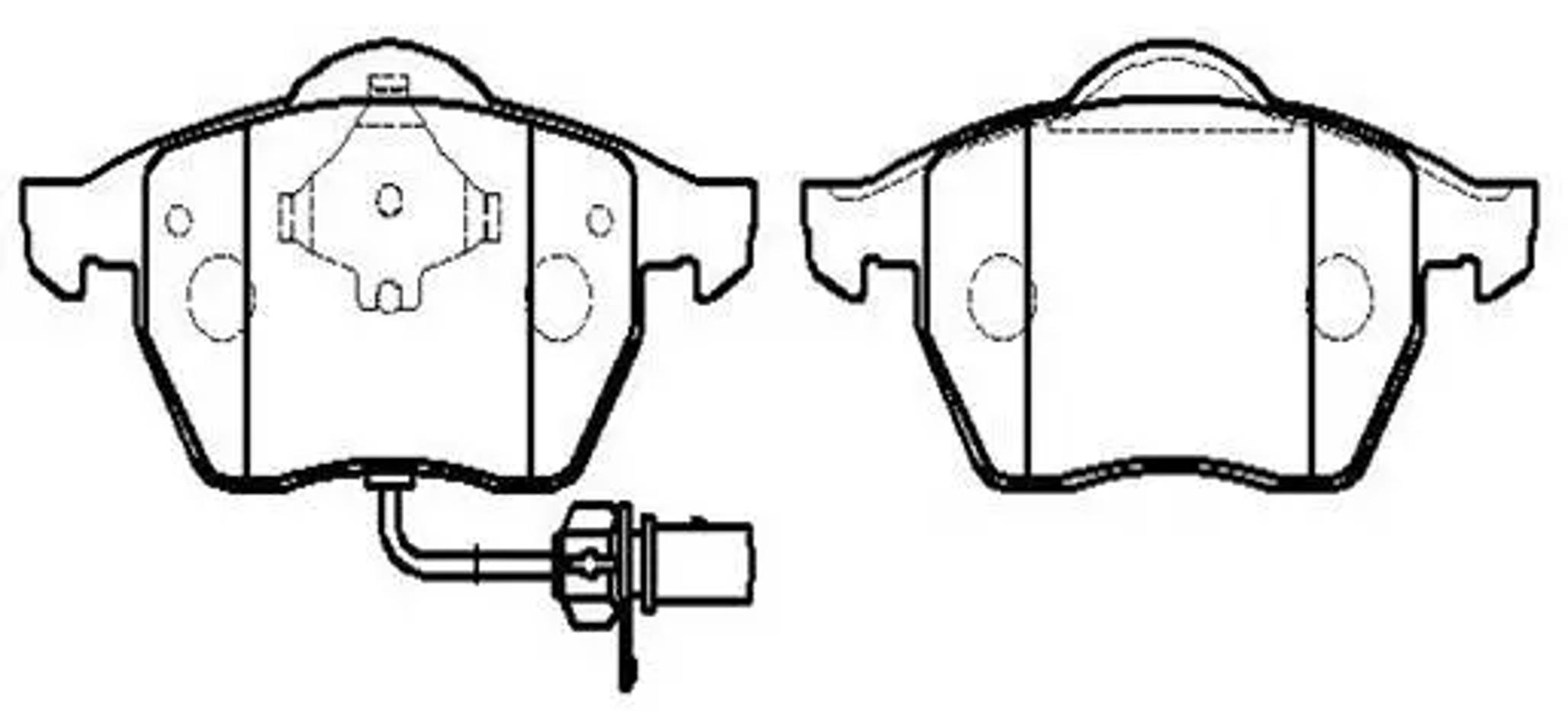 HSB hp8539 - Колодки тормозные дисковые VW: Sharan 00-