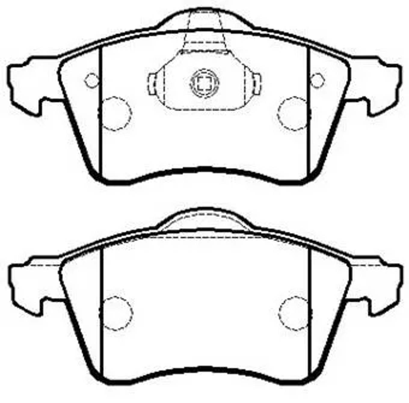 HSB hp8540 - Колодки тормозные дисковые VW: T-4 (15INCH) 90-