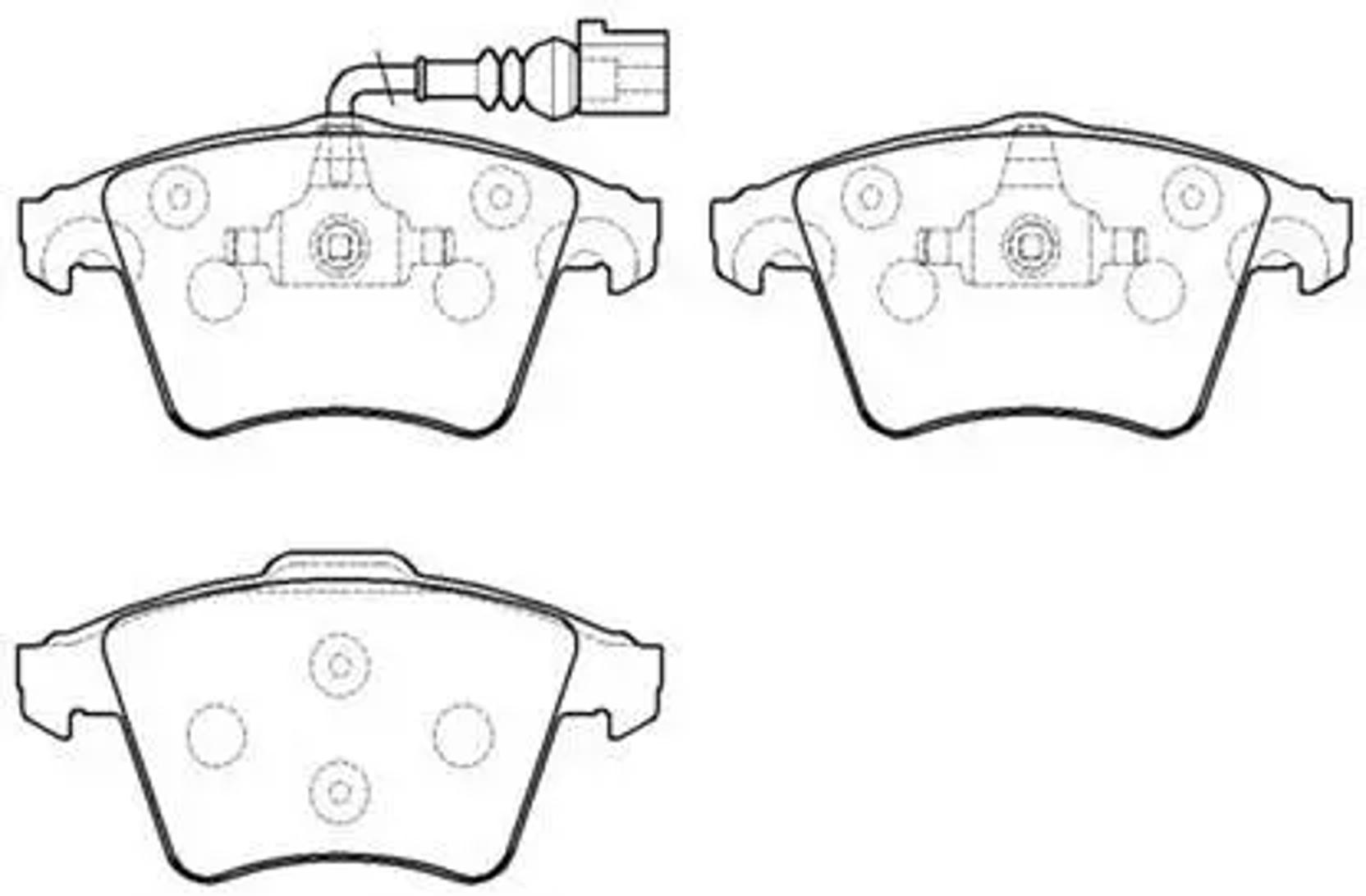 HSB hp8542 - Колодки тормозные дисковые VW: T-5 04-