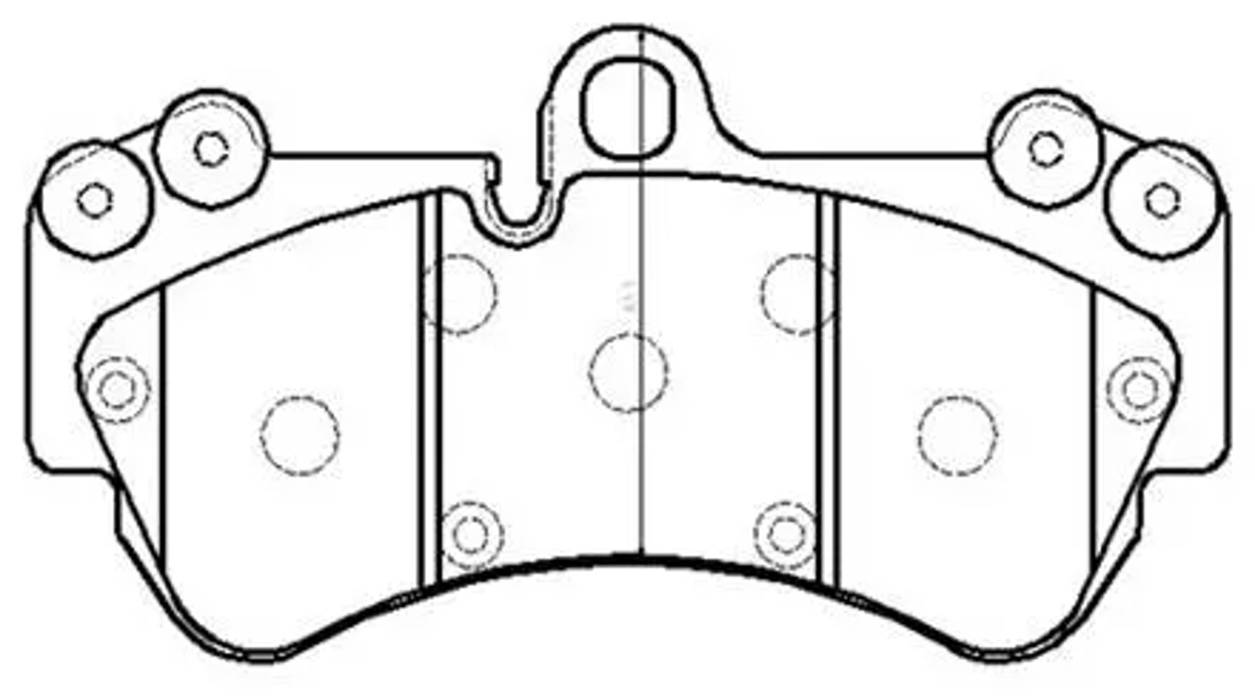 HSB hp8544 - Колодки тормозные дисковые VW: Touareg (17 inch) 02.10-