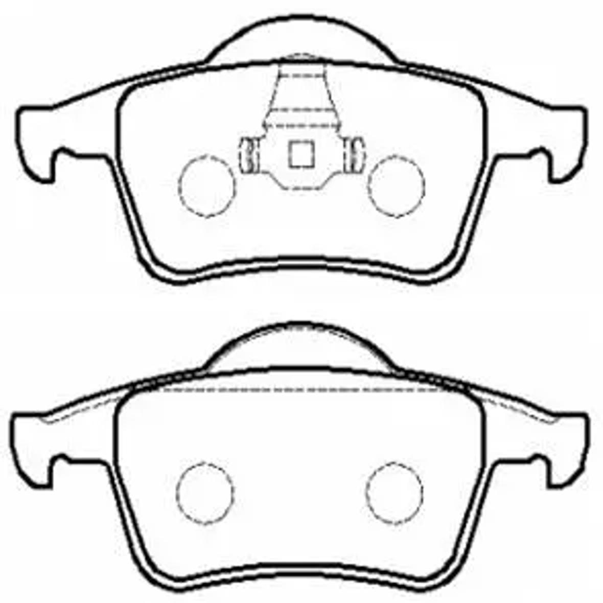 HSB hp8560 - Колодки тормозные дисковые задн VOLVO: C70 00.3-02.9, XC 70 02.9-, S60 00.11-, S80 98.6-, V70 00.11-