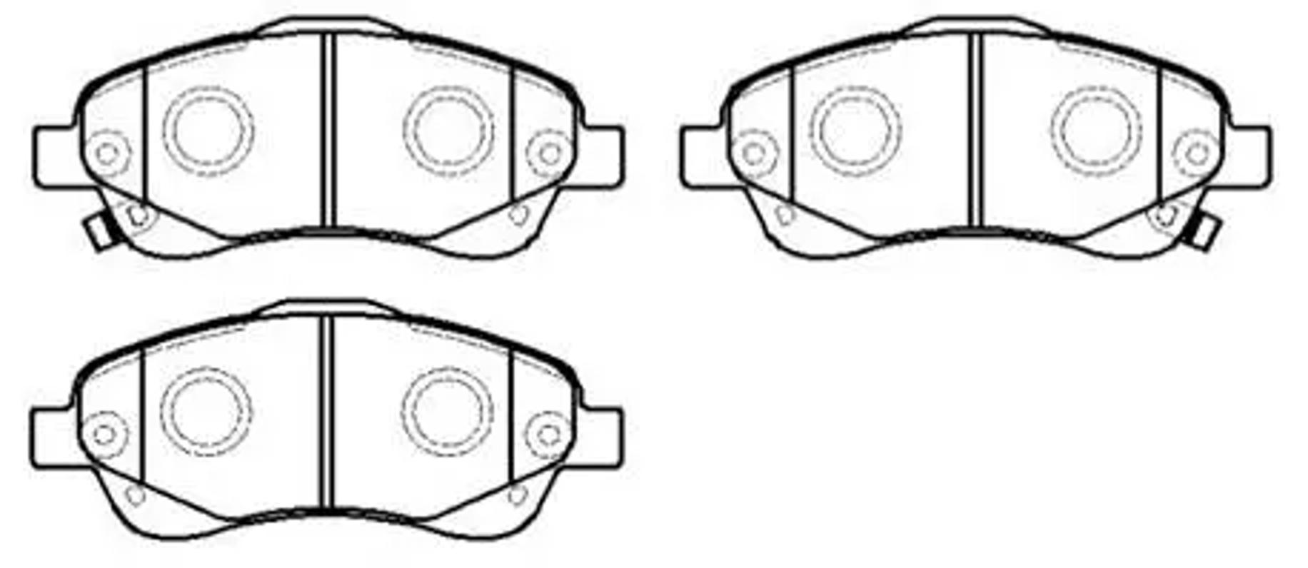 HSB hp9150 - Колодки тормозные дисковые TOYOTA: AVENSIS