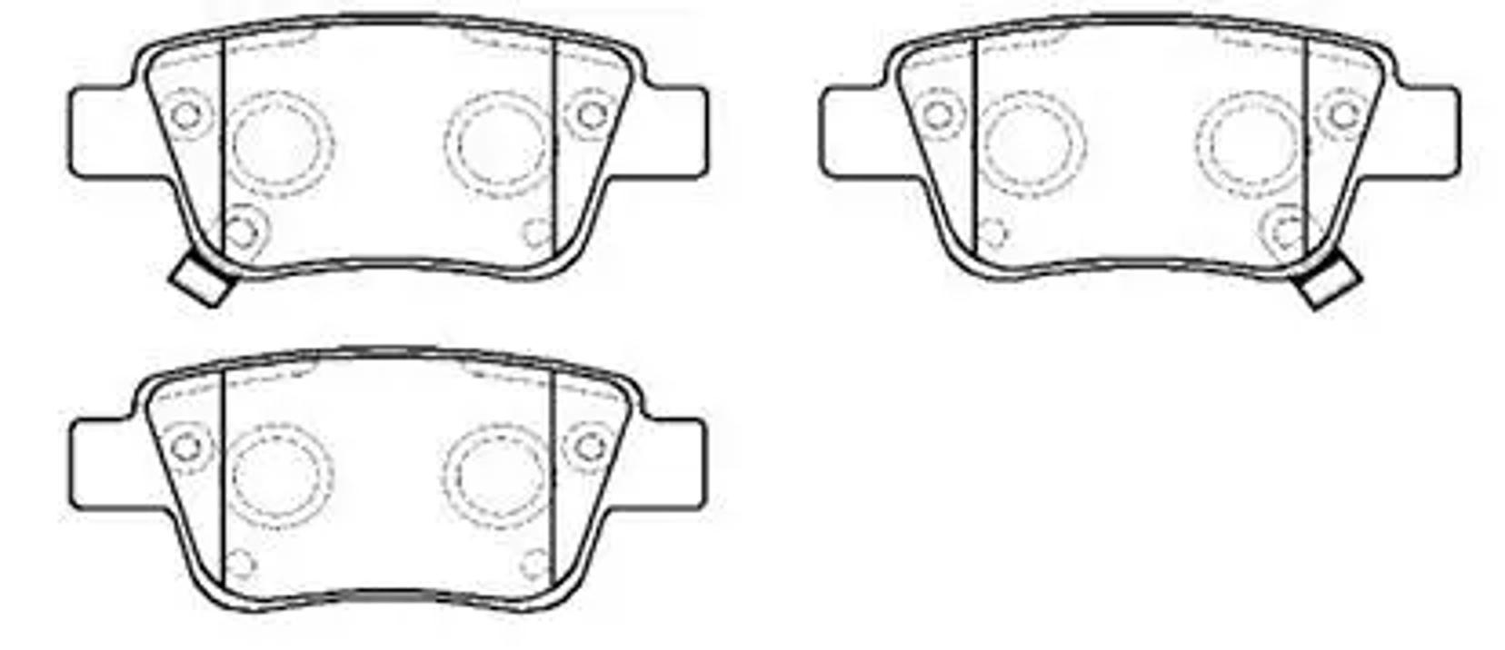 HSB hp9152 - Колодки тормозные дисковые задн TOYOTA: AVENSIS 03 - , AVENSIS седан 03 - , AVENSIS универсал 03 - , COROLLA Verso 04 -