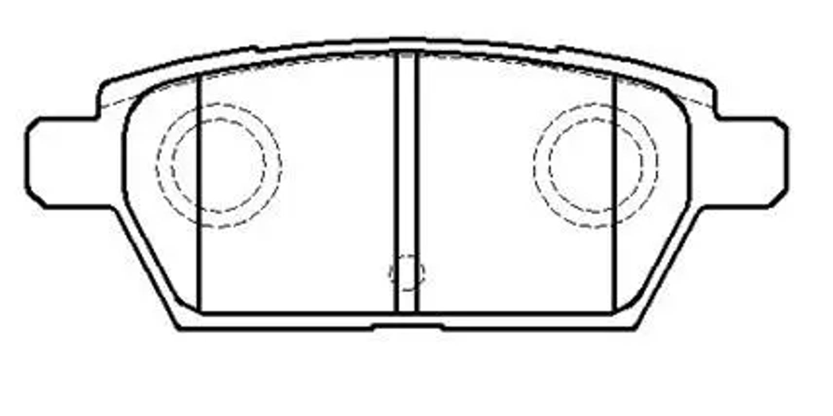 HSB hp9191 - КОЛОДКИ ТОРМОЗНЫЕ MAZDA 6 (05-) ЗАДНИЕ (4ШТ.) HSB HP9191