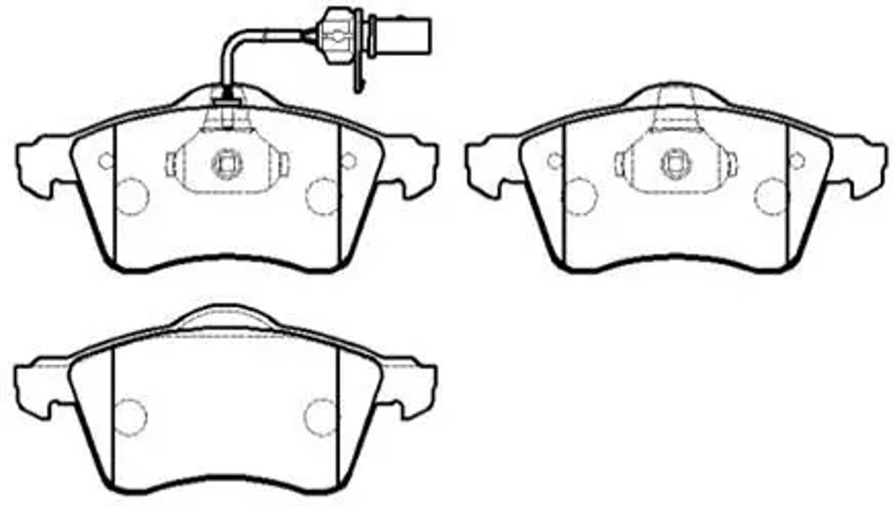 HSB hp9406 - Колодки тормозные дисковые VW: T4
