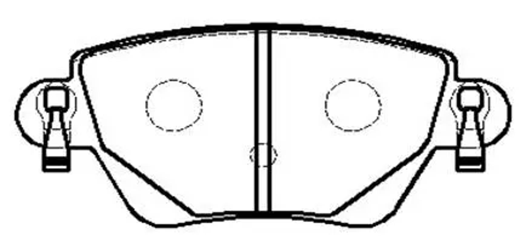 HSB hp9507 - Колодки тормозные дисковые FORD: Metrostar
