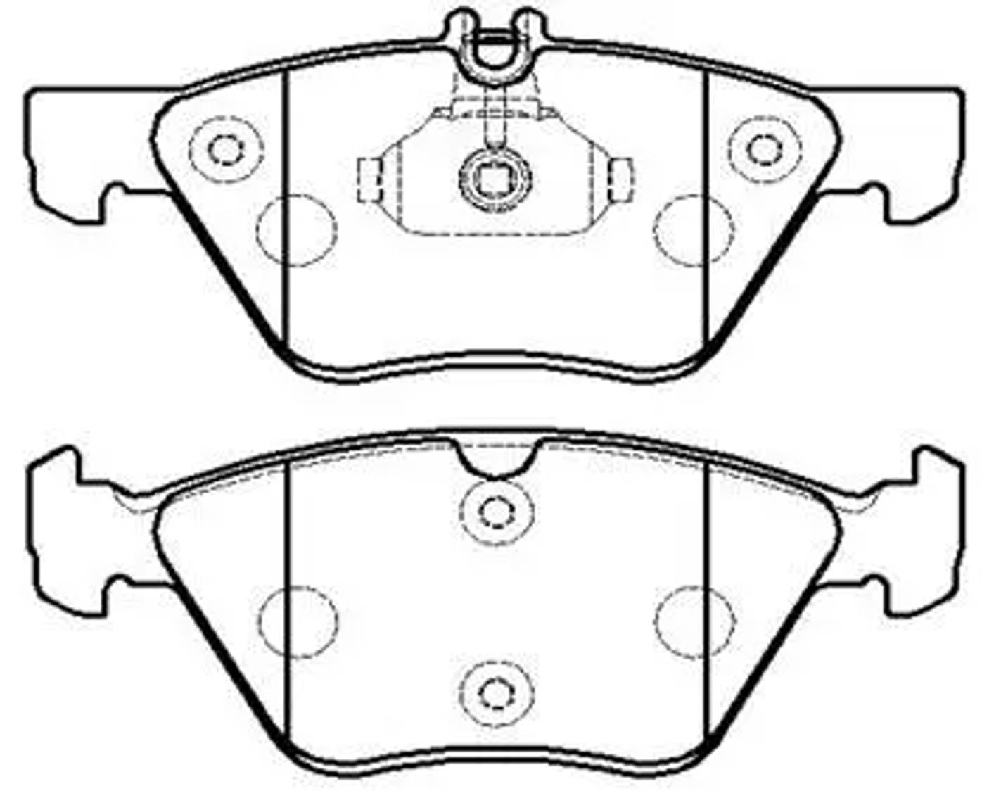 HSB hp9560 - Колодки тормозные дисковые BENZ W210, C208, R170