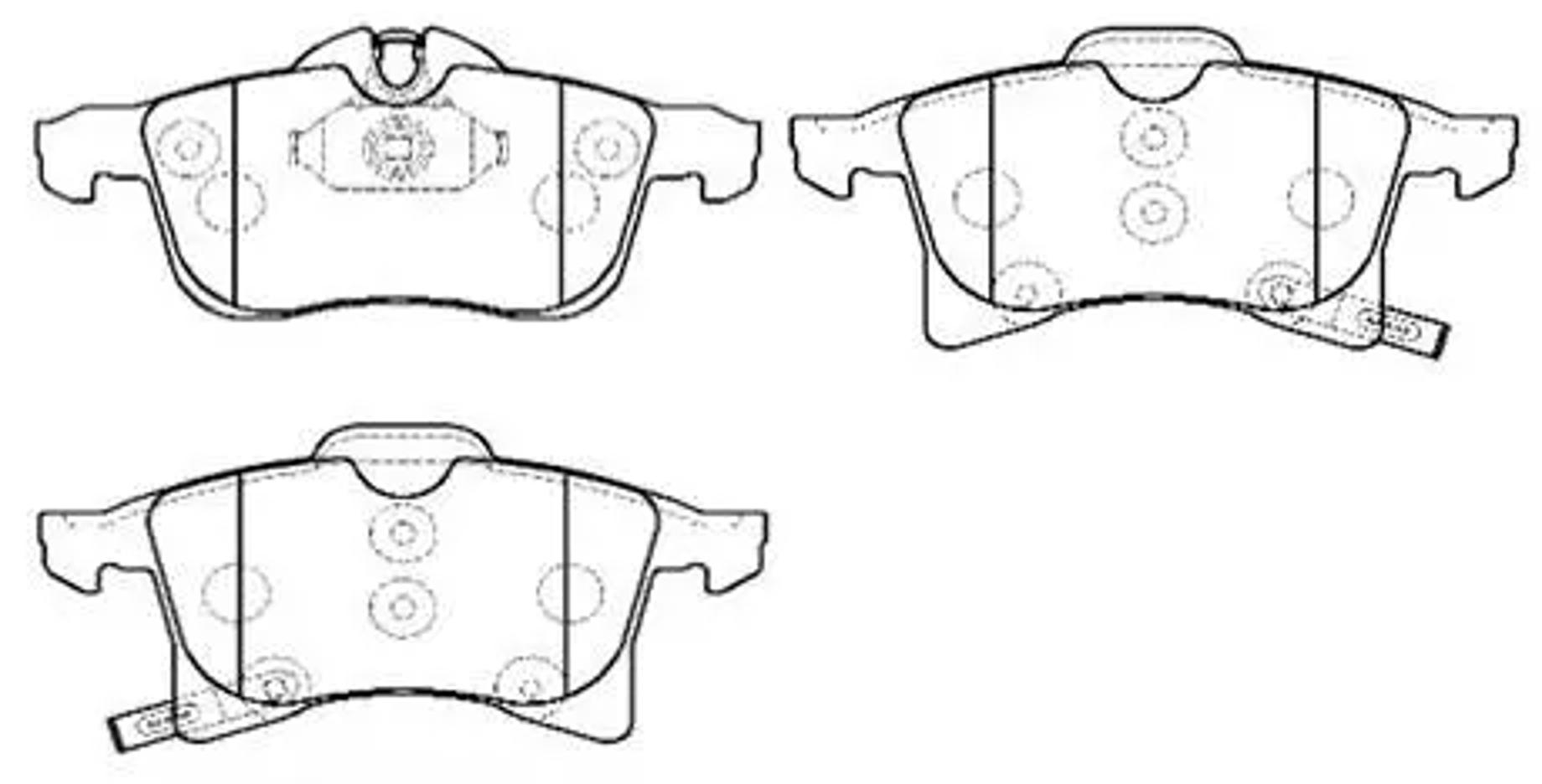 HSB hp9653 - Колодки тормозные дисковые OPEL: Astra H, Meriva, Zafira