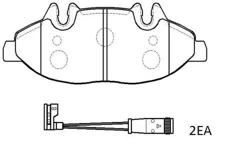 HSB hp9675 - Колодки тормозные дисковые BENZ W639