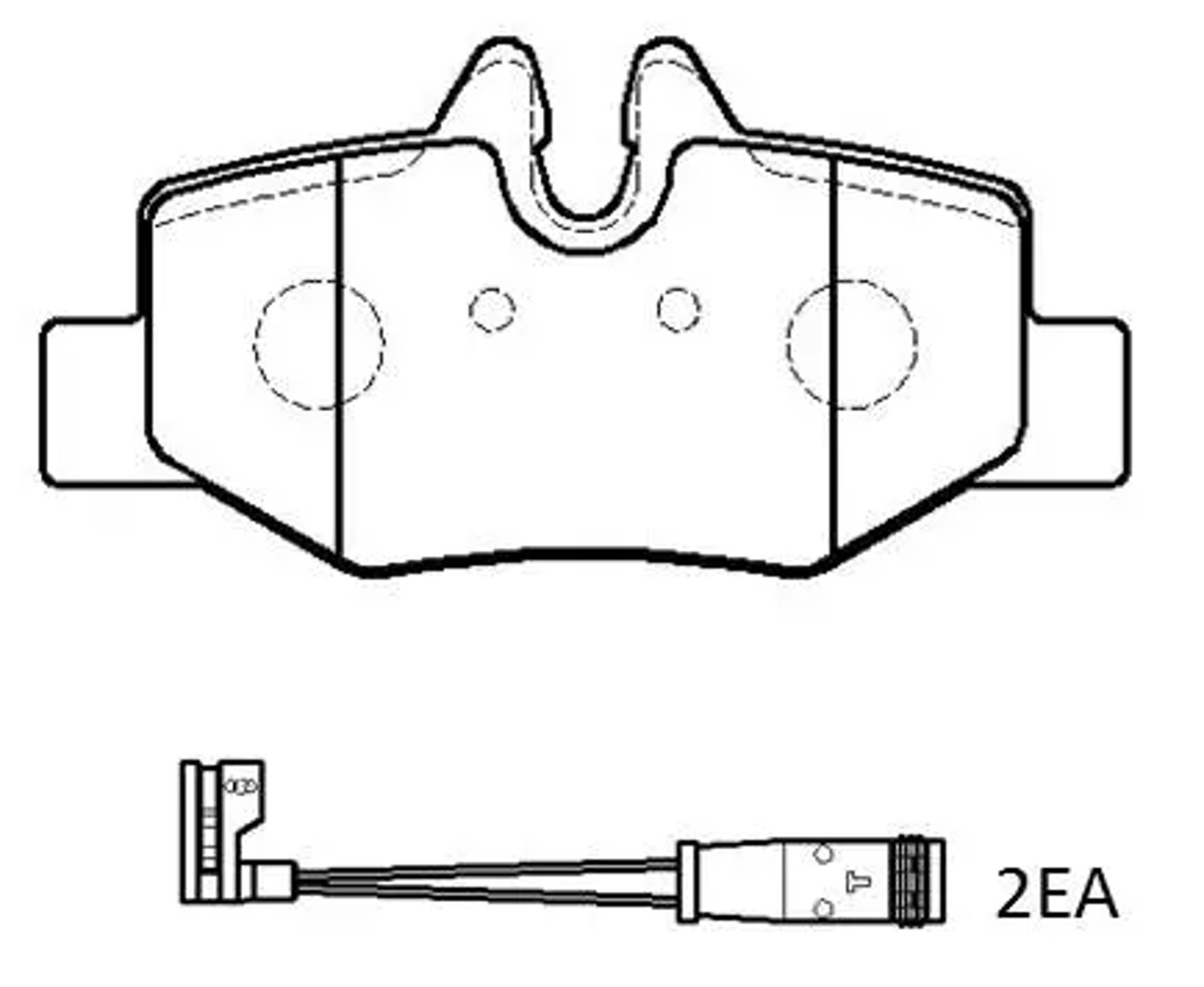 HSB hp9676 - Колодки тормозные дисковые BENZ W639