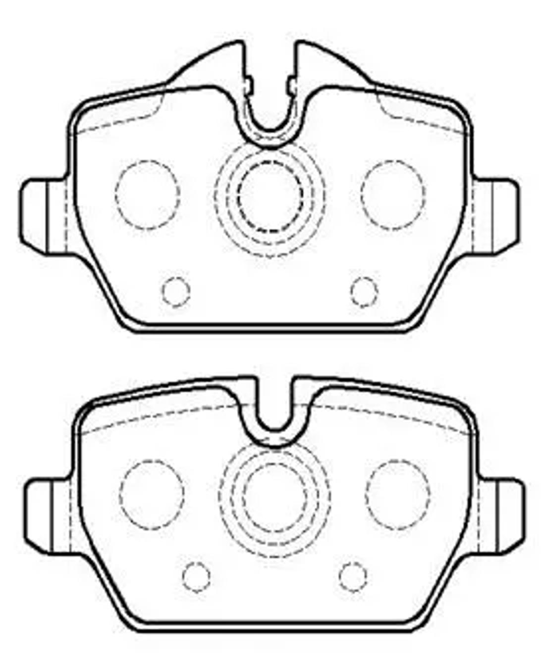 HSB hp9693 - Колодки тормозные дисковые MINI: Cooper 1.6, Cooper D \ BMW: E87